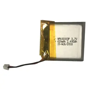 Перезаряжаемый литий-полимерный аккумулятор UN38.3, 3,7 в, 600 мАч, литий-ионный полимерный аккумулятор для солнечного света