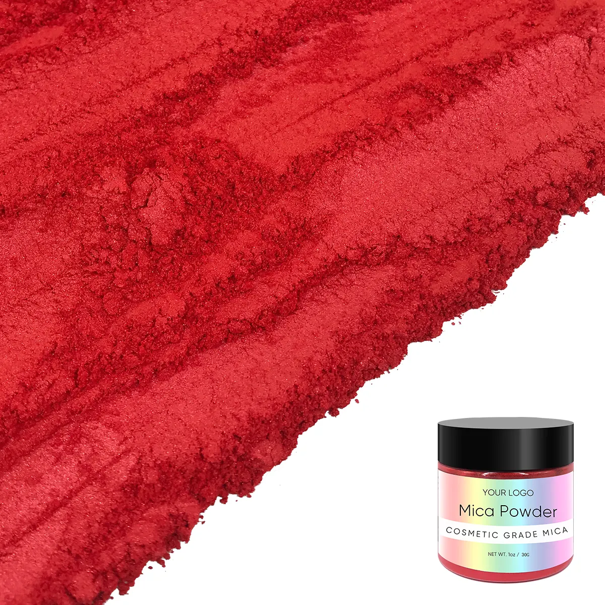エポキシ樹脂着色マイカパウダー化粧品グレードキラキラ中国赤顔料粉末