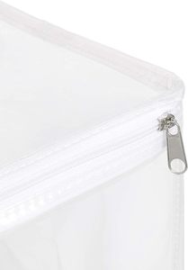 Juego de Bolsas de Almacenamiento Rectangulares Transparentes de PVC, 3 Organizadores de Malla Plegables, Almacenamiento de Ropa, Artículos Diversos para el Dormitorio, Diseño Transparente con Cierre - Product Image 2