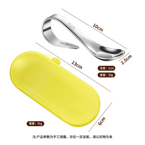 Cucharas y tenedores de destete Led para bebés, juego de utensilios de <span class=keywords><strong>aprendizaje</strong></span> para alimentar de acero inoxidable 316, <span class=keywords><strong>cubiertos</strong></span> de entrenamiento seguros sin BPA para bebés - Product Image 4