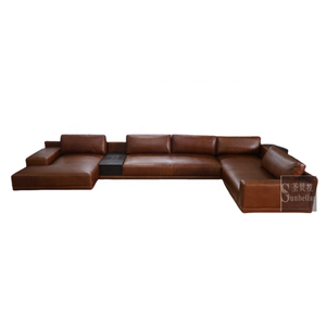 Giá tốt nhất khái niệm Modular sofa cắt đồ nội thất phòng khách U hình dạng Chaise sofa cắt Set cao cấp Ý sofa da - Product Image 2