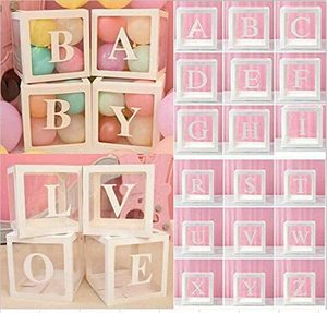 Scatole Trasparenti per Palloncini con 27 Lettere, Decorazioni per Feste di Compleanno, Scatole Riutilizzabili per Regali, Sfondo per Feste - Product Image 6