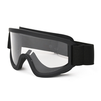 Lunettes de sécurité tactiques de nouvelle conception, fabriquées en usine, transparentes, anti-poussière et anti-liquide, avec revêtement anti-UV