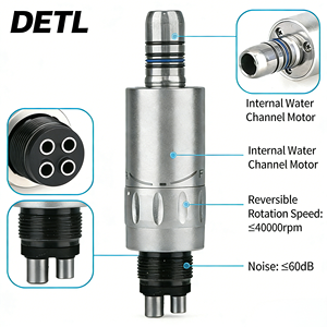 Manipolo Dentale Elettrico ad Alta Velocità AM2 DETL con Micro Motore in Metallo M4 a 4 Fori e Canale Interno per Acqua, ad Alte Prestazioni - Product Image 6