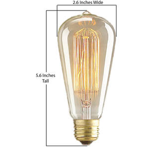 Cổ điển Edison bóng đèn ST64 E26/E27 40W/60W Tungsten <span class=keywords><strong>Filament</strong></span> lồng sóc ánh sáng brass cơ sở 240V cho nhà café trang trí B22 - Product Image 3