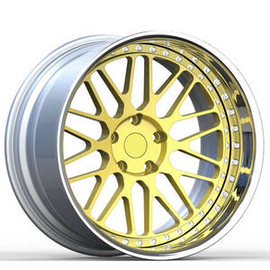 Jantes forgées YIMI 18 <span class=keywords><strong>X</strong></span> 8.5 <span class=keywords><strong>5x</strong></span> 114.3, personnalisables, deux pièces, forgées CNC, 24 pouces, adaptées aux voitures haut de gamme, moyeu de roue modifié - Product Image 6