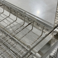 OEM Private Label Industriële RVS Droogrek Trolley Op Maat Laag Aantal Gaasbakken Formaat Laser Logo Mobiel Met Wielen