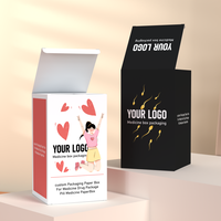 Caja de Cartón para Tabletas y Cápsulas Médicas con Logotipo Personalizado, Empaque de Papel para Medicamentos