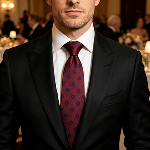 Custom <b>Ties</b> for Men Classic <b>Tie</b> Jacquard Woven <b>Polyester</b> Neckties Wedding Party - Product Image 5