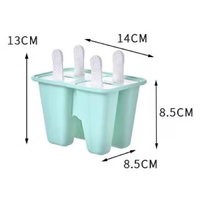 Moule à glaces réutilisable en silicone écologique avec système de démoulage facile pour glaces maison, jus, yaourt, emballage en sachet OPP