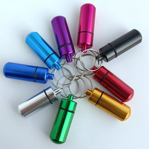 Contenitore Portatile Impermeabile in Alluminio per Emergenze e Sopravvivenza, Scatola di Sicurezza per Esterni, Portapillole con Portachiavi in Metallo - Product Image 2