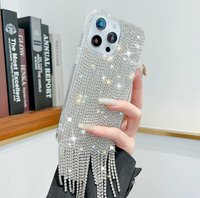 Nouveau 3D Handmade Series Luxury Sparkle Rhinestone Diamond Cover Bling Case pour iPhone 15 Plus Pro Max