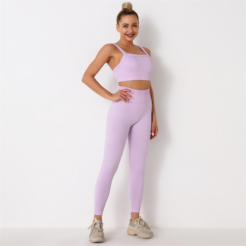 New Product  Modern Breathable Workout Clothing Women Active Wear  Yoga Pants  BRA  5 colors comfortable
