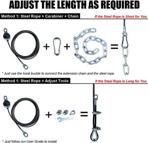 Kit de système de <span class=keywords><strong>poulie</strong></span> à câble-Attachement de traction et de triceps Lat DIY pour le gymnase à domicile, équipement de <span class=keywords><strong>musculation</strong></span> réglable - Product Image 6