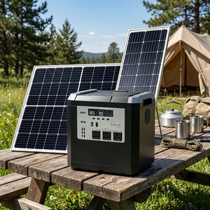 Station d'énergie solaire hors réseau, générateur, batterie Lifepo4 12V 24V 1000Wh 15KWh, alimentation de secours pour le camping en plein air - Product Image 2
