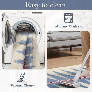 Hiện Đại 2x6 Siêu Mỏng Thảm Á Hậu Non-Slip Nhà Bếp Phòng Tắm Hành Lang Thảm Có Thể Giặt Màu Đen Trung Tính In Á Hậu Cho Phòng Ngủ - Product Image 3