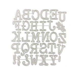 Troqueles de <span class=keywords><strong>Corte</strong></span> de Alfabeto al por Mayor, Troquel de Metal Personalizado, Troquel de Acero al Carbono para Álbumes de Recortes, Troquelado para Manualidades y Tarjetas - Product Image 4