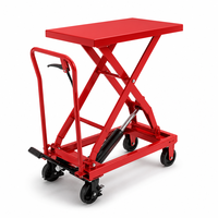Chariot élévateur hydraulique en acier de bonne qualité, pliable, capacité 100 kg, hauteur de levage 2 m, économie de 80 % des coûts de main-d'œuvre