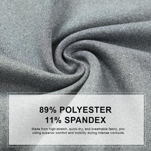 Ropa deportiva para hombre, camisas de manga larga, elástica, transpirable, 1/4, con cremallera, logotipo personalizado, ajustada, atlética, gimnasio, correr, punto sólido - Product Image 4