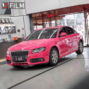 Film d'emballage PVC PET YAJIU pour <span class=keywords><strong>automobile</strong></span>, vinyle <span class=keywords><strong>automobile</strong></span> 1,52*17M/5*56FT, haute extensibilité, rouge beetroot, film vinyle <span class=keywords><strong>automobile</strong></span> amovible - Product Image 1