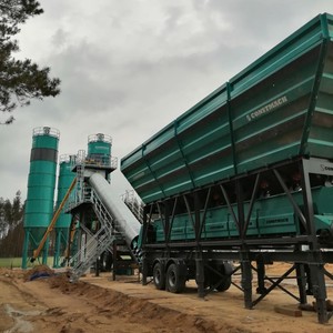 Centrale a beton mobile de haute qualité d'une 120 m3/h, double châssis, garantie de 2 ans - Product Image 3