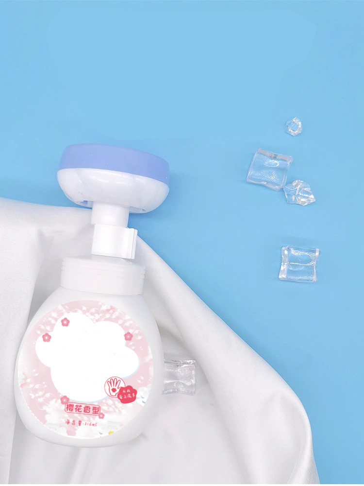 Safety Odorless Flower Stamp Hand Soap Dispenser Pump 200ml PETG