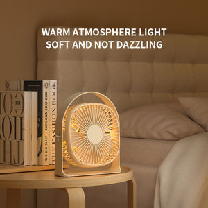 Mini ventilateur électrique portable personnalisable portable et installation de table rechargeable pour dortoir d'étudiant de bureau à domicile - Product Image 2