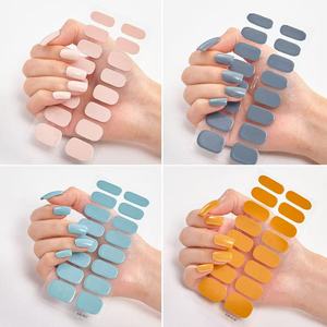 Salon-Quality Eco-friendly Non-Toxic Semi-Cured Gel Nail Stickers Mixed Color UV Nail Gel Strip That Works Any Lamp Long Lasting - Product Image 5