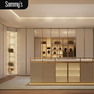 Chine Usine Personnalisé Vente Chaude Maison De Luxe En Bois Promenade Dans Le Placard Conceptions Porte En Verre Conception Moderne Meubles Chambre Armoire - Product Image 2