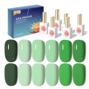AILANUO High Pigment 6 Colors Nail Gel Polish Set ODM/OEM Custom Private logo Free Color Book and Sample Service Gel Polish Kit - Product Image 1