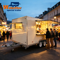 Remolque de Comida Webetter Móvil, Totalmente Equipado, para Cócteles, Smoothies, Jugos, Limonada, Café, Helados, Postres, Pizza, Restaurante