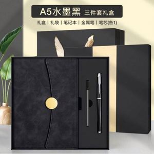 Custom OEM Luxury Corporate PU Leather Notebook <b>Pen</b> Gift Set Custom Color Exquisite Design for Christmas Thanksgiving Easter - Product Image 5