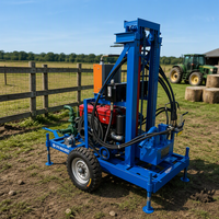 Foreuse hydraulique rotative diesel compacte Liyo avec boîte de vitesses, pour forage de puits, portable, profondeur max. 200 m, pour usage agricole et de construction