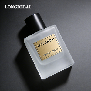 Wholesale Luxury square Frosted 30ml 50ml 60ml 100ml <b>Perfume</b> Glass <b>Bottle</b> Empty <b>Perfume</b> <b>Bottle</b> with Metal Sticker - Product Image 1