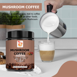 Poudre de café aux champignons OEM ODM avec poudre de cacao, café Arabica pour adultes, énergie, améliore les fonctions cognitives, poudre alimentaire - Product Image 4