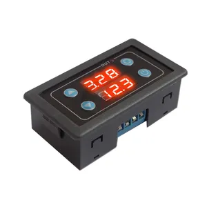 Temporizador digital atraso, 5v 12v 24v 110v 220v módulo do interruptor de relé, controle de energia da exibição dupla para o carro, casa, led