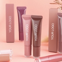 Gloss à lèvres hydratant en gros personnalisé OEM, maquillage en marque privée, vente en gros, végétalien, haute pigmentation, gloss à lèvres en forme de donut