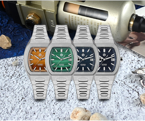 Reloj de Lujo para Hombre <span class=keywords><strong>San</strong></span> <span class=keywords><strong>Martin</strong></span> SN0145 de 39.5mm, Esfera Mineral, Estilo Casual Deportivo, Zafiro Luminoso, Movimiento Automático Mecánico PT5000 SW200 - Product Image 2