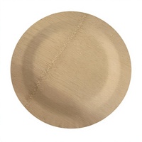 Assiettes rondes en bambou naturel jetables et réutilisables, vaisselle écologique pour la maison, les dîners, les mariages et la restauration