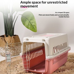 Boîte de transport compacte pour animaux de compagnie, cage de voyage légère pour animaux - Product Image 4