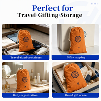 Sac à cordon en tissu de dentelle douce ZEHUI, sac à bijoux en velours réutilisable avec logo personnalisé pour emballage cadeau haut de gamme, montres, colliers