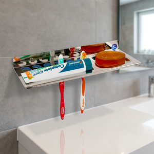 Porte-savon 3 en 1 M 405 SS Marwel, porte-savon en acier inoxydable pour salle de bain, fixation murale, organiseur de porte-savon pour salle de bain - Product Image 3