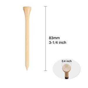 Tees de Golf con Logotipo Personalizado, Tees de Bambú Duraderos, Material Biodegradable, Reduce la Fricción y el Efecto Lateral, Mayor Estabilidad - Product Image 6