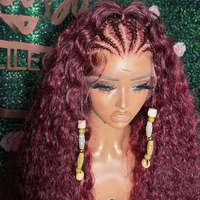 Perruques brésiliennes bouclées Pixie sans colle, prêtes à porter, en cheveux humains, vente en gros, perruques frontales HD Full Lace pour femmes noires