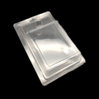 Boîte personnalisée d'emballage blister à clapet en PVC transparent et PET à chambre unique recyclable pour le maquillage et le parfum