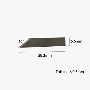 28.3x5.6x0.6mm <b>Tungsten</b> Steel Blade 40 Degree Type 6 Blade - Product Image 2