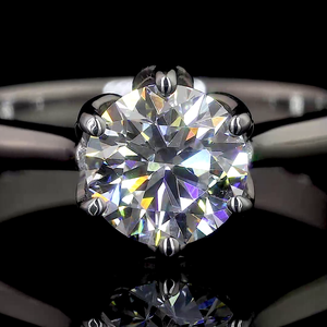 แหวนเพชรที่ใช้ตัดเป็นวงยาว14K สีขาวทองมีความคมชัด3.00กะรัตได้รับการรับรองจาก VVS2 - Product Image 3