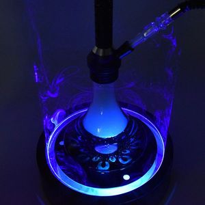 Precio de fábrica Hookah Laser Light Shisha Base Recargable Smoking Shisha Base Colorful Laser Base - Product Image 4