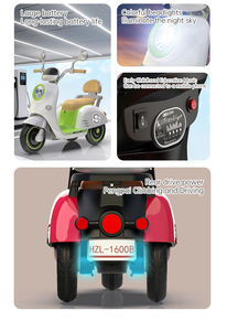 ZGBROTHERS Triciclo Eléctrico Recargable de Juguete de Plástico para Niños de 2 a 10 Años Hecho en China Continental - Product Image 5