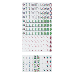 Fichas de Mahjong Americanas en Oferta, 166 Fichas Acrílicas con Impresiones Coloridas, Juego de Fichas de Mahjong Joker para Juegos de Dominó - Product Image 4